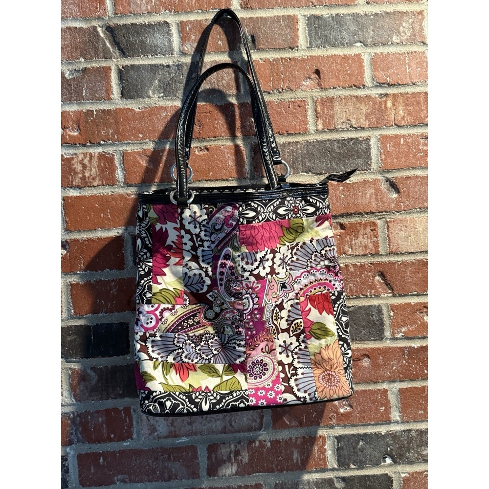 VERA BRADLEY Medley Tote  Cotton Patchwork Limited Edition Rare Granny Chic